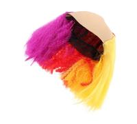 OUNONA Clown Wig Fluffy Cheer Hair Accessories For Halloween Carnival Dj Parties And Stage Performances Reusable Lightweight Breathable Costume For Role Play And Masquerade