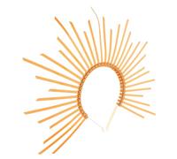 OUNONA Coiffe De Halo Féminin Élégant Doré Serrage-tête Lumineux Pour Fête Et Soirée Dansante Accessoire Diy Pour Concours De Beauté