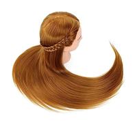 OUNONA Coiffure Mannequin Pratique pour Coiffure Cheveux Humains Taille Moyenne Outil de Formation pour Étudiants et Coiffeurs pour Pratiquer et Enseigner Accessoire Cosmetologie