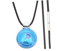 OUNONA Collier Boule Esthétique Résine Légère Pendentif Planète Univers Chaîne Ajustable Pour Femmes Cadeau Mode