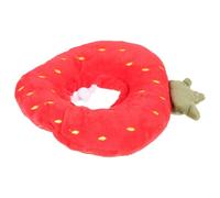 OUNONA Collier de Récupération pour Chat de Fruit Rouge, Protège Efficacement Le Léchage, en Tissu Doux et Léger, Période Post-opératoire