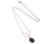 OUNONA Collier Grain Café Original pour Femme Pendentif Résine et Alliage Léger et Chic pour Amatrices de Café Cadeau Style Unique et Polyvalent