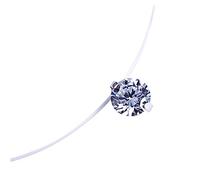 OUNONA Collier Pendentif Zircon pour Femme Chaîne Ajustable Invisible Élégant et Brillant Décoration Chic pour Look Noble