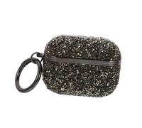 OUNONA Coque Étui de Protection pour Écouteurs sans Fil avec Strass Scintillants Boîtier Étanche et Tactile Compatible Génération Pro Noir Élégant