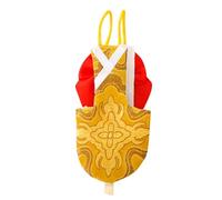 OUNONA Costume de Vol pour Perroquet Taille XL en Spandex Jaune Confortable Décoration Noeud, Pantalon D'oiseau Facile à Nettoyer pour Perruches et Calopsittes