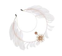 OUNONA Couronne Lolita Dorée avec Ange et Croix Accessoire de Cheveux Déesse pour Cosplay Halloween Diadème Soleil Style Pape Élégant pour Fille