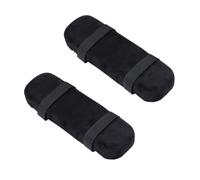 OUNONA Coussin D'accoudoir Noir Chaise de Bureau pour Chaise de Bureau, Support de Coude en Mousse à Mémoire de Forme Housse Velours Zippée Lavable, pour Travail et Jeu