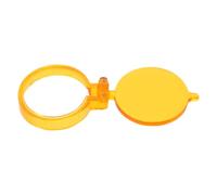 OUNONA Couvercle de filtre rabattable pour lampe frontale dentaire, accessoire de lentille optique de 20 mm pour lampe loupe, capuchon jaune pour dispositif d'éclairage d'examen