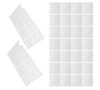OUNONA Couvercles Jetables Transparents pour Lavabo 65 Cm 60 Pièces Récupérateur de Poils de Barbe et Attrape-cheveux pour Rasage, Tablier de Rasage Hygiénique pour Salle de Bain