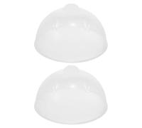 OUNONA Couvercles Transparents pour Cuiseur à Œufs Vapeur Électrique - Lot de 2 Pièces Diamètre 15 CM Accessoires en Plastique Résistants à la Chaleur Compatibles Cuiseurs à Omelette