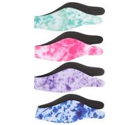 OUNONA Couvre-Oreilles de Bain Ajustable, Lot de 4 Bandeaux de Natation en SBR Imperméables, Confortable pour Laver Les Cheveux et se Baigner