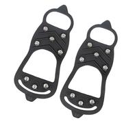 OUNONA Crampons Antidérapants pour Chaussures Couverture Neige Glace Résistante Crampon Randonnée Unisexe Protection Antichute Hiver Noir