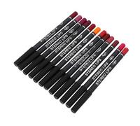 OUNONA Crayon à Lèvres Imperméable Crayon Contour Des Lèvres 12 Pièces Couleurs Variées Maquillage Multi-usage Et Yeux Look Mat Longue Tenue