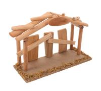 OUNONA Crèche en Bois pour scène de la Nativité, décoration d'étable de Noël