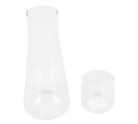 OUNONA Cruche à Eau Verre pour Maison et Bureau Pichet Rafraîchisseur Transparent Capacité Familiale pour Eau et Thé