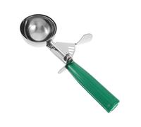 OUNONA Cuillère à Glace Acier Inoxydable 304 1 Pièce Poignée Verte Diamètre 6,3 Cm Ustensile Pratique pour de Fruits Desserts Sorbets