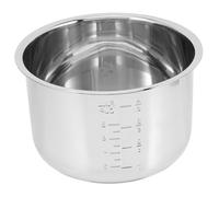 OUNONA Cuiseur à Riz Acier Inoxydable Pot Intérieur Épaissi pour Cuiseur Électrique Accessoire Polyvalent pour Soupe et Gâteau pour Cuisson Précise et