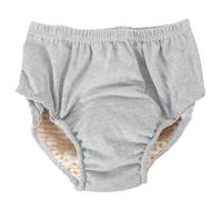 OUNONA Culotte Incontinence Adulte Lavable en Coton Respirant Slip Anti-Fuite Gris pour Femmes et Hommes Protection Post-Accouchement Confortable et Absorbant