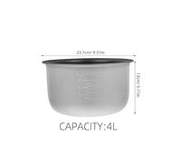 OUNONA Cuve Intérieure Antiadhésive Alliage Aluminium pour Cuiseur à Riz Domestique Résistance et Performance Thermique Optimisées Compatible Cuisson Riz et Gâteau