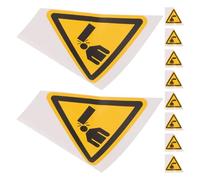 OUNONA D'avertissement Signalisation de Sécurité 10 Panneaux Triangulaires Autocollants en Pvc Prévention des Collisions la Tête, Résistance à L'usure pour Équipements Machines