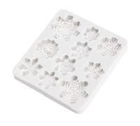 OUNONA De Noël 3D Silicone Moules À Gâteau De Noël De Noël Flocon De Neige Forme Gâteau Moule Fondant Chocolat Cuisson Moule Plateau Moule Flexible pour les Desserts DIY