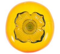 OUNONA Décoration de Bureau en Verre Kaki Jaune, Ornement de Table en Verre Simulé Kaki, Statuette Décorative Stable et Réaliste pour Maison, Bureau, Présent Original, Articles Ménagers