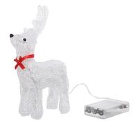 OUNONA Décoration de Noël Lumineuse en Forme de Renne, Figurine en Plastique, décoration de Table, pour fenêtre, Festive et saisonnière
