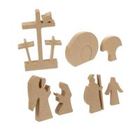 OUNONA Décoration De Pâques Forme De Jésus Ornements De Bureau Fournitures De Fête pour Salon Et Table à Manger