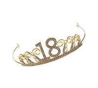 OUNONA Décoration Gâteau Anniversaire Ans avec Couronne Cristal Ornement Tiara pour Fête Accessoire Gâteau Princesse Durable et