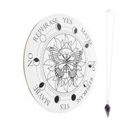 OUNONA Décoration Spirituelle Planche De Méditation Décorative Plaque Sculptée avec Cristal Décoration Intérieure
