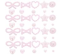 OUNONA Décorations pour Ongles Pack de Charms Forme de Nœud et Cœur pour Manucure Accessoires Élégants et Filles pour Événements Spéciaux et Célébrations