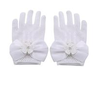 OUNONA Dentelle Blancs pour Fille Design à Doigts Séparés Confort pour Mariage et Spectacles de Scène Garçon Fille Élégante