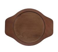 OUNONA Dessous de Plat Oval en Bois Naturel, Support Isolant pour Bol en Pierre Coréen, Tapis Résistant la Chaleur, Accessoire la Cuisine Multifonction pour Table et Plan de Travail,