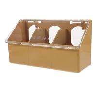 OUNONA Distributeur de Nourriture pour Oiseaux en Plastique, Mangeoire Suspendue Extérieure Grosse Capacité et Couvercle, Pratique et Résistante pour Pigeons et Oiseaux en Cage