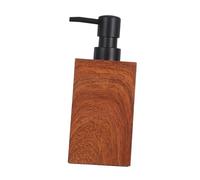 OUNONA Distributeur de Rechargeable Résine Effet Bois de Noyer Pompe Doseuse Précise pour Lotion Shampoing et Gel Usage Salle de Bain et Cuisine