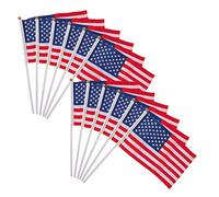 OUNONA Drapeaux Américains Drapeaux des Etats Unis Mini Drapeaux USA 14cm x 21cm 50 Pièces