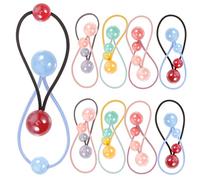 OUNONA Élastiques à Cheveux Double Boule pour Garçon et Filles 28 Pièces Multicolores Petites Filles Accessoires Coiffure Mignons Quotidiens Pratiques Couleur Aléatoire