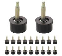 OUNONA Embouts de Talon Haut Ronds Antidérapants Noirs 10 Mm Kit de Réparation Talons Hauts 20 Paires Protège-talons Remplaçables pour Accessoire Pratique pour Usage Quotidien