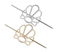 OUNONA Épingle à Cheveux Dorées en Lot de 2 Accessoires Vintage Pince à Chignon pour Cheveux Épais et Chic Spéciales