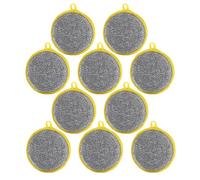 OUNONA Éponges à Vaisselle Tampon de Nettoyage Multi-usage Lot de 10 Rondes en Éponge Résistante et Facile à Sécher pour Plans de Travail et Cuisinières