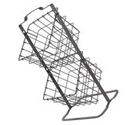 OUNONA Étagère de Rangement à Fruits Design Créatif et Délicat Noir à 2 Niveaux, Panier Multifonction pour Organiser Fruits et Snacks Cuisine et Chambre