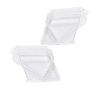 OUNONA Étagère de Support pour Téléviseur 2Pcs Support de Rangement Transparent Ajustable Plastique Installation sans Perçage pour Routeur Moniteur Espace de Rangement Pratique