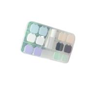 OUNONA Étui à Lentilles 6 Pièces Boîte à Lentilles De Contact Pressable Plastique Solide Mixte Accessoire De Voyage Rangement Hygiénique Souples Et Dures