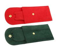 OUNONA Étui à Montre Portable en Veines de Claimond, Pochette de Rangement 2pcs pour Montres, Anti-Rayures pour Voyage