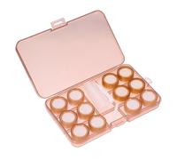 OUNONA Étui Lentilles Contact Compact Transparent Rangement Portable pour Petit Boîtier Robuste et pour Lentilles Pratique pour Voyage et Utilisation Extérieure