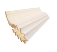 OUNONA Éventail Oriental En Papier Blanc Pliable Et Saupoudré D'Or Pliable Fait À La Main Pour La Fabrication D'Éventails En Papier
