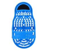 OUNONA Exfoliant pour Gel Bleu en Plastique avec Brosse en Nylon et Ventouses, Lave-pieds pour Usage Domestique et Massage des Pieds pour Personnes à Mobilité Réduite