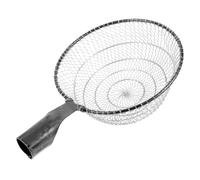 OUNONA Filet de Pêche Tissé Artisanal en Métal Grand Filet à Mailles de 25 Cm Portable Léger pour Eau Douce et Salée Épuisette Solide pour Capture et Remise à l'eau