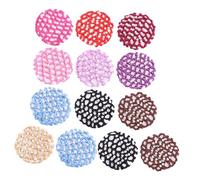 OUNONA Filets à Cheveux Crochetés Chignon Professionnel 13 Pièces Petites Tailles Légers Respirants pour Femmes Danseuses Coiffure Couverture de Chignon Couleur Couleur Aléatoire
