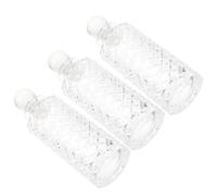 OUNONA Flacons Diffuseurs de Parfum Fond Plat et Coins Arrondis pour Aromathérapie Lot de 3 en Verre de 150 ML et Rangement Huiles Essentielles